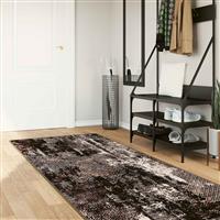 vidaXL Vloerkleedloper MARSA Zwart 100 x 300 cm Polyester en PVC