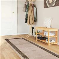 vidaXL Vloerkleedloper MARSA Zwart 100 x 450 cm Polyester en PVC