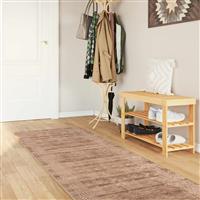vidaXL Vloerkleedloper MARSA Wit 80 x 450 cm Polyester en PVC