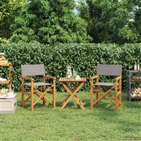 vidaXL Eetkamerstoel Bruin en lichtgrijs 56 x 54 x 87 cm