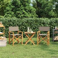 vidaXL Eetkamerstoel 56 x 54 x 87 cm 100% Polyester Massief Teak