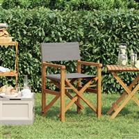 vidaXL Eetkamerstoel Bruin en lichtgrijs 56 x 54 x 87 cm