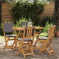 vidaXL Bistrostoelen voor buiten 4 pcs Donkergrijs 38 x 46 x 85 cm