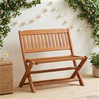 vidaXL Kinderbank Bruin 61 x 38 x 57 cm Massief Eucalyptus Hout