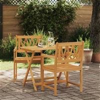 vidaXL Tuinbank 2 pcs Naturel 56 x 55,5 x 90 cm Massief Acaciahout