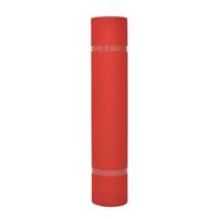 vidaXL Tapijt Effen Rood 1 x 24 m Stof