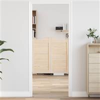 vidaXL Schuifdeuren 2 pcs Naturel Massief grenenhout