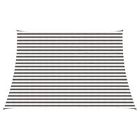 vidaXL Zonneschaduwzeil Lichtgrijs en wit. 3 / 4 x 3 m HDPE