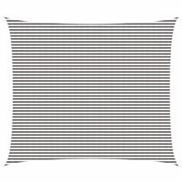vidaXL Zonneschaduwzeil Lichtgrijs en wit. 6 x 8 m HDPE