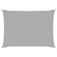 vidaXL Zonneschaduwzeil Lichtgrijs en wit. 5 x 6 m HDPE