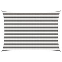 vidaXL Zonneschaduwzeil Lichtgrijs en wit. 3,5 x 5 m HDPE