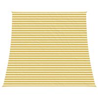 vidaXL Zonneschaduwzeil Geel en Wit 4 / 5 x 4 m HDPE