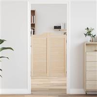 vidaXL Schuifdeuren Naturel 100 x 40 cm Massief grenenhout