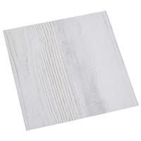 vidaXL Zelfklevende Vloerplanken 30,5 x 30,5 cm 20 pcs PVC Wit en Hout