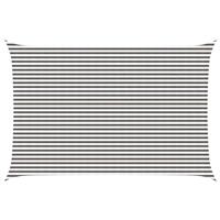 vidaXL Zonneschaduwzeil Lichtgrijs en wit. 4 x 5 m HDPE