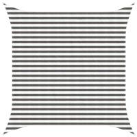 vidaXL Zonneschaduwzeil Lichtgrijs en wit. 3,6 x 3,6 m HDPE