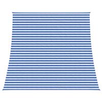 vidaXL Zonneschaduwzeil Blauw en Wit 4 / 5 x 4 m HDPE