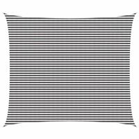 vidaXL Zonneschaduwzeil Antraciet en Wit 6 x 7 m HDPE