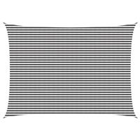 vidaXL Zonneschaduwzeil Antraciet en Wit 5 x 7 m HDPE