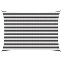 vidaXL Zonneschaduwzeil Antraciet en Wit 3,5 x 4,5 m HDPE