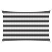 vidaXL Zonneschaduwzeil Antraciet en Wit 3 x 4 m HDPE