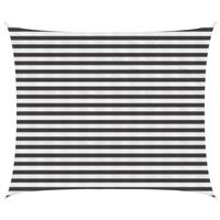 vidaXL Zonneschaduwzeil Antraciet en Wit 2,5 x 3 m HDPE