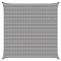 vidaXL Zonneschaduwzeil Antraciet en Wit 5 x 5 m HDPE