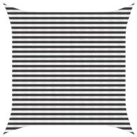 vidaXL Zonneschaduwzeil Antraciet en Wit 3,6 x 3,6 m HDPE