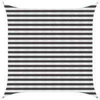 vidaXL Zonneschaduwzeil Antraciet en Wit 2,5 x 2,5 m HDPE