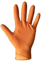 Chemsplash Pumagrip 4070 Oranje ongepoederde disposable nitrile handschoenen met nopjes voor extra g