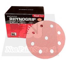Indasa Rhynogrip RED Line klittenband discs 125mm met 8 + 1 gaten per 50 schijven I125