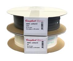 Coroplast AWX glasband beglazingsband per 10 rollen All Weather celband zonder afdekfolie op haspel 
