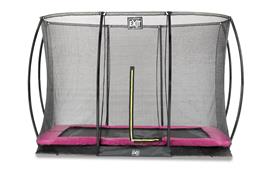 Inground trampoline met veiligheidsnet (rechthoek)