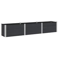 vidaXL Verhoogde plantenbak Zwart 300 x 50 x 54 cm alu.