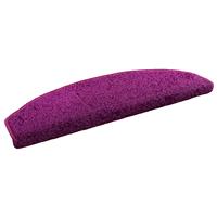 vidaXL Zelfklevende Trapmatten 15 pcs Violet 80 x 24,5 x 3,5 cm