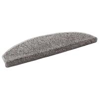 vidaXL Zelfklevende Trapmatten 15 pcs Grijs 80 x 24,5 x 3,5 cm