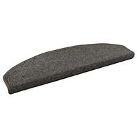 vidaXL Zelfklevende Trapmatten 15 pcs Donkergrijs 80 x 24,5 x 3,5 cm