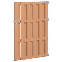 vidaXL Tuinpoort 100 x 150 cm WPC en Aluminium Bruin