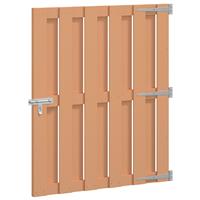 vidaXL Tuinpoort 100 x 112 cm WPC en Aluminium Bruin
