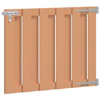 vidaXL Tuinpoort 100 x 80 cm WPC en Aluminium Bruin