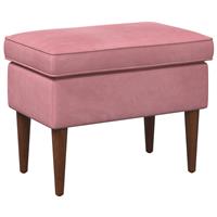 vidaXL Voetenbank Roze 55 x 35 x 41 cm Fluweel