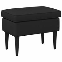 vidaXL Voetenbank Zwart 55 x 35 x 41 cm Stof