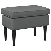 vidaXL Voetenbank Donkergrijs 55 x 35 x 41 cm Stof