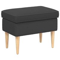 vidaXL Voetenbank Donkergrijs 55 x 35 x 41 cm Bouclé