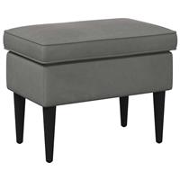 vidaXL Voetenbank Donkergrijs 55 x 35 x 41 cm Fluweel