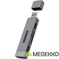 Sitecom USB Stick Card Reader with 2 USB ports