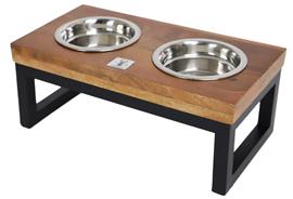 Voederstaander Hout Met Metalen Frame 35cm