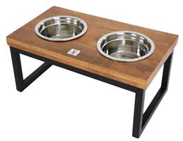 Voederstaander Hout Met Metalen Frame 45cm