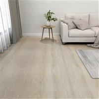 vidaXL Vloerplanken 55 pcs Beige 5,11 m² PVC