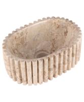 Waskom Differnz Ribba 30x20x12cm Marmer Beige